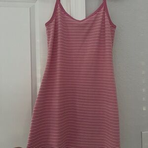 American Eagle Outfitters Pink Striped Mini Dress